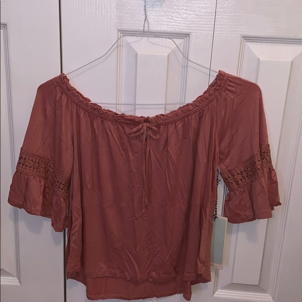 Off the shoulder shirt